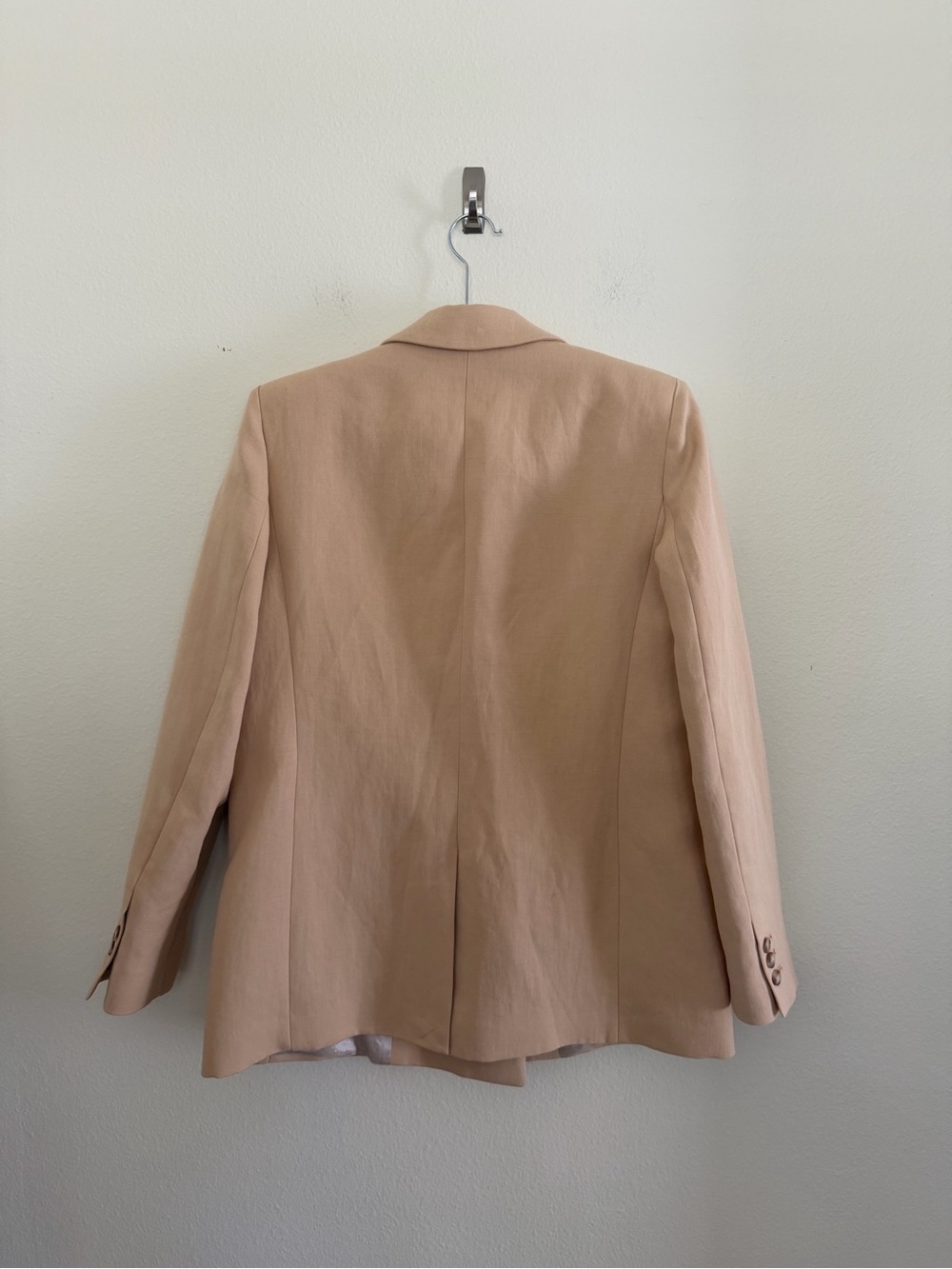 Sezane Women's Double-Breasted Blazer Cotton & Linen - Picture 2 of 9